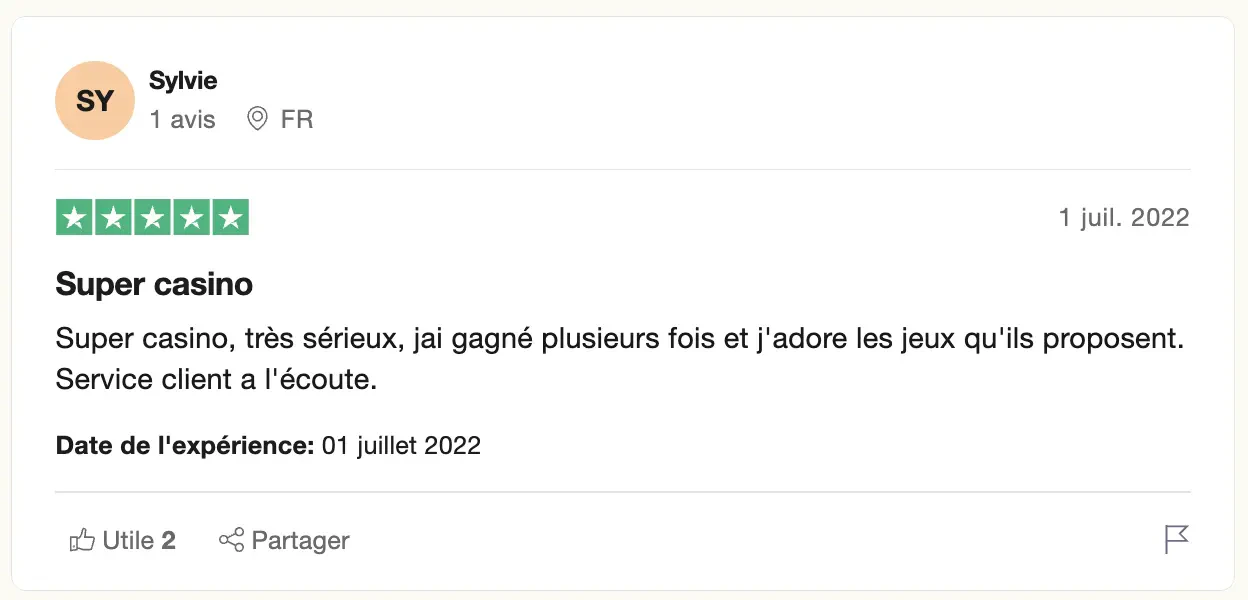 avis client cresus casino