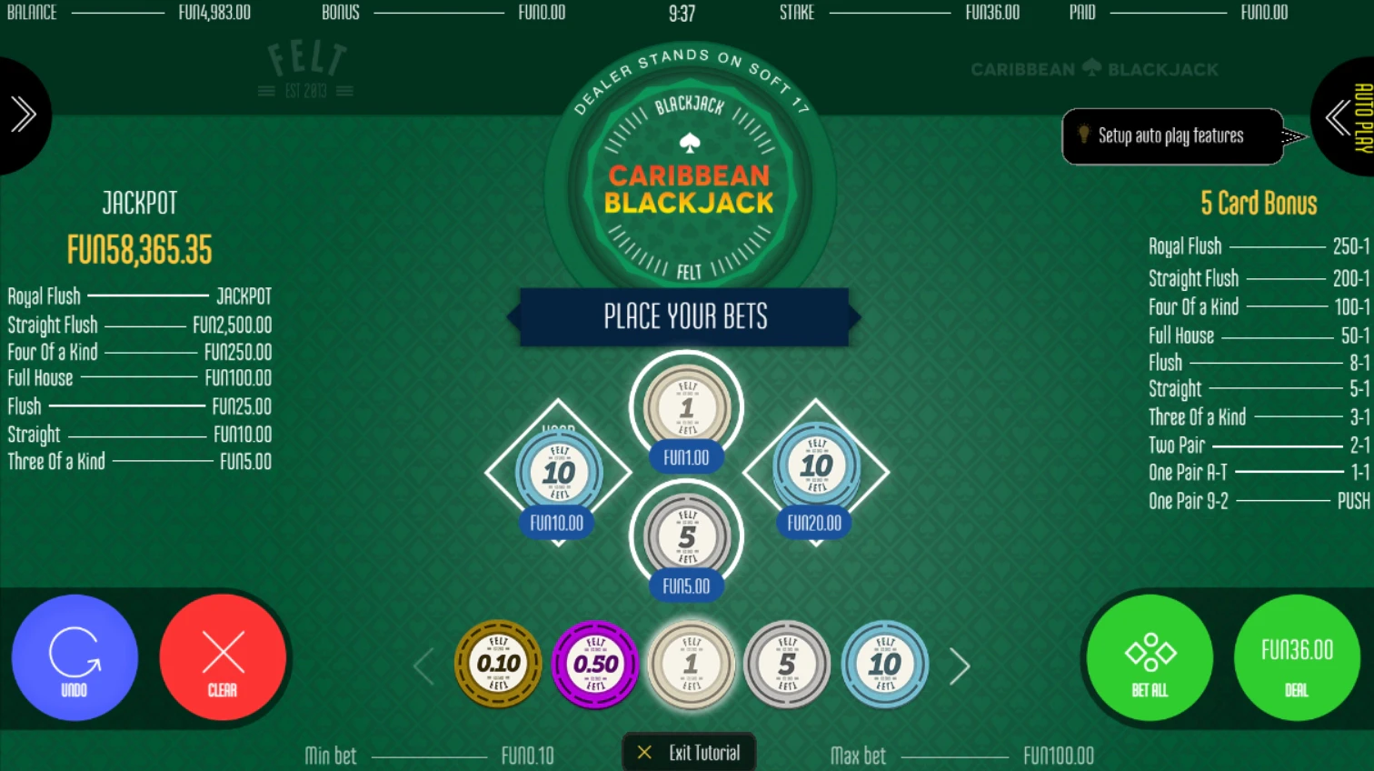 caribbean blackjack