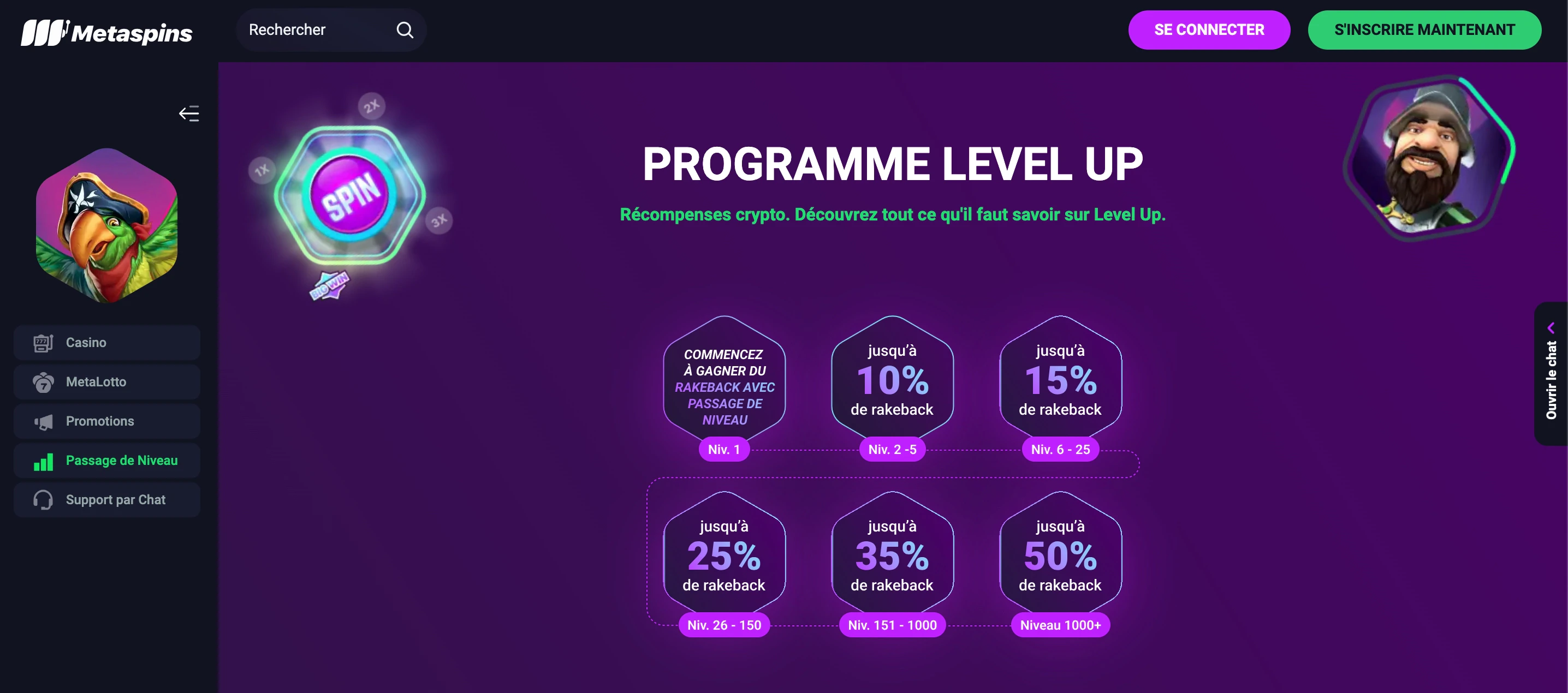 programme de fidélité métaspins