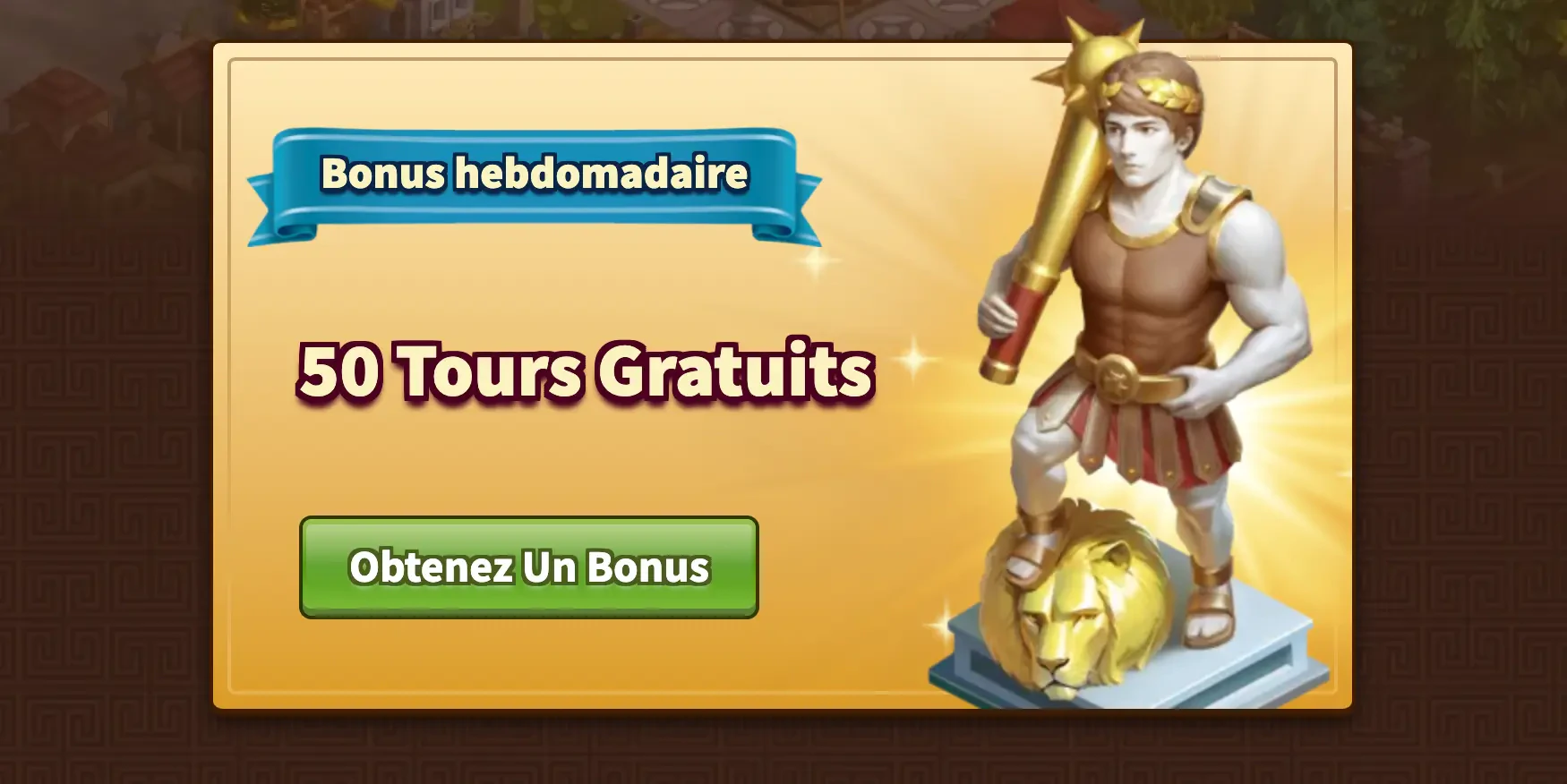 bonus hebdomadaire myempire