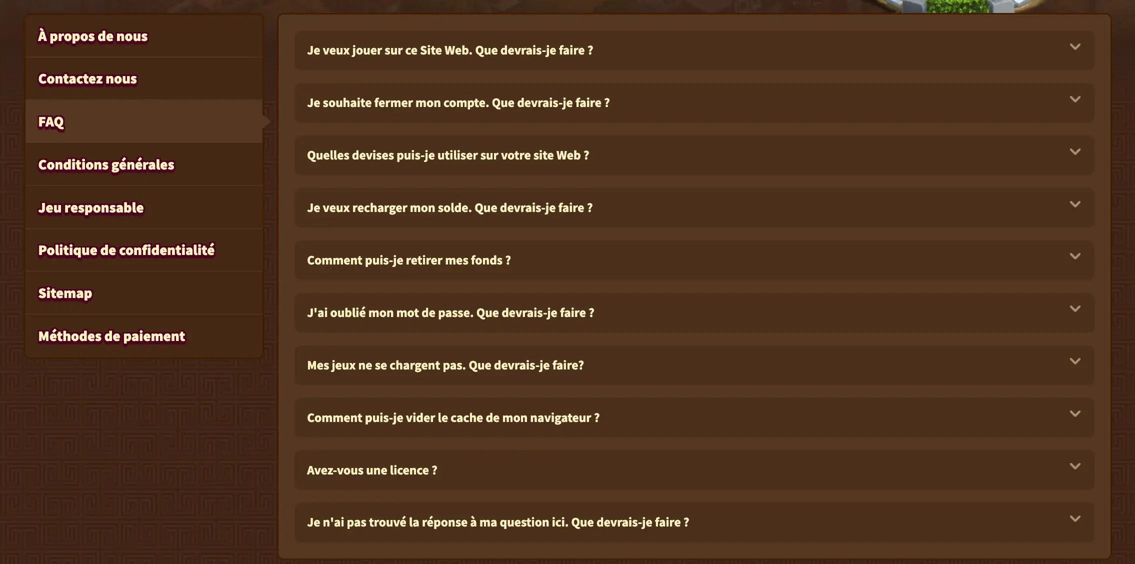FAQ myempire casino