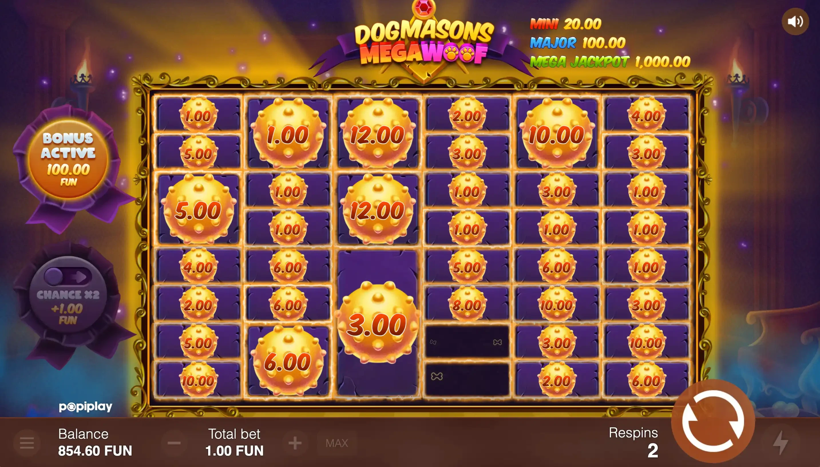 bonus coin respin feature dogmasons megawoof
