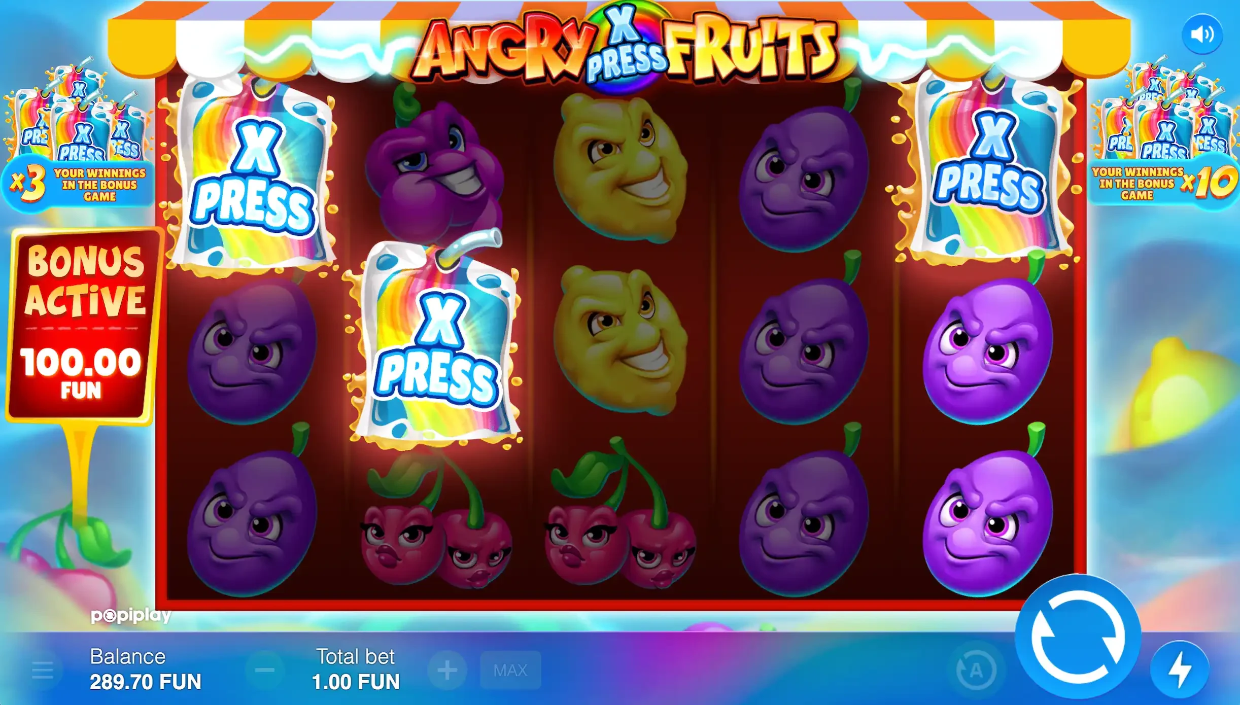 scatters angry fruits