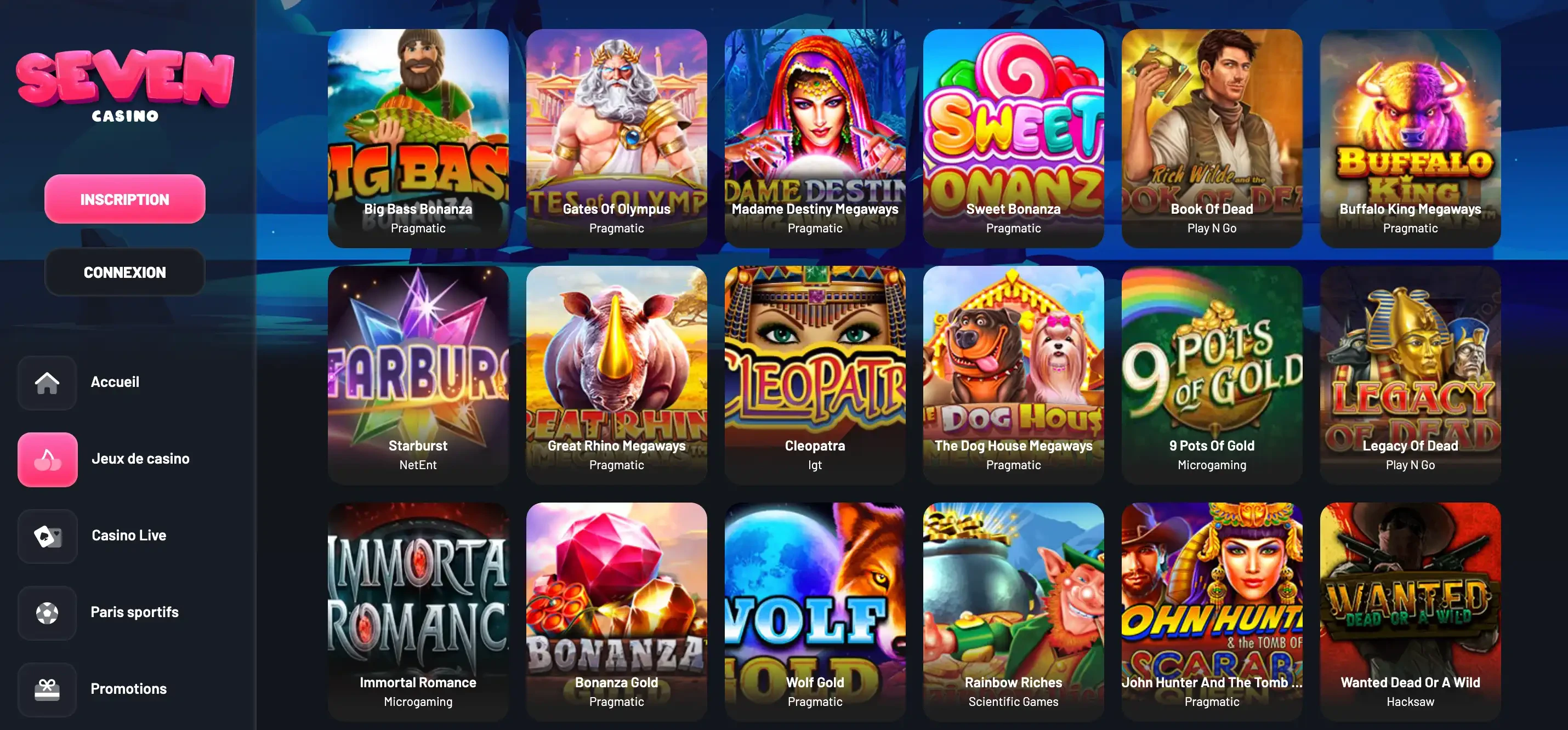 machines à sous seven casino