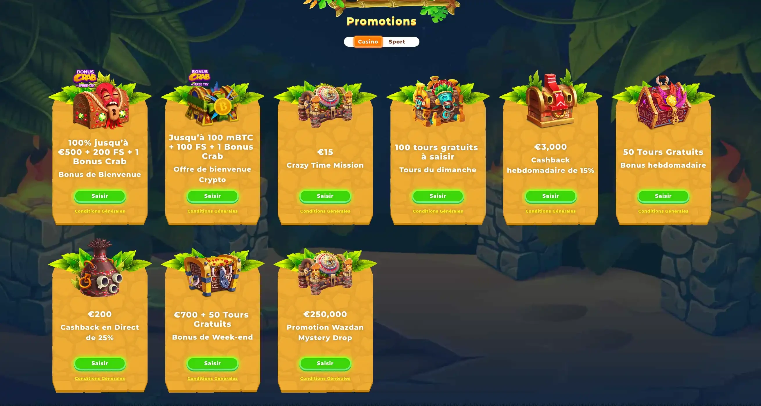 promotions wazamba