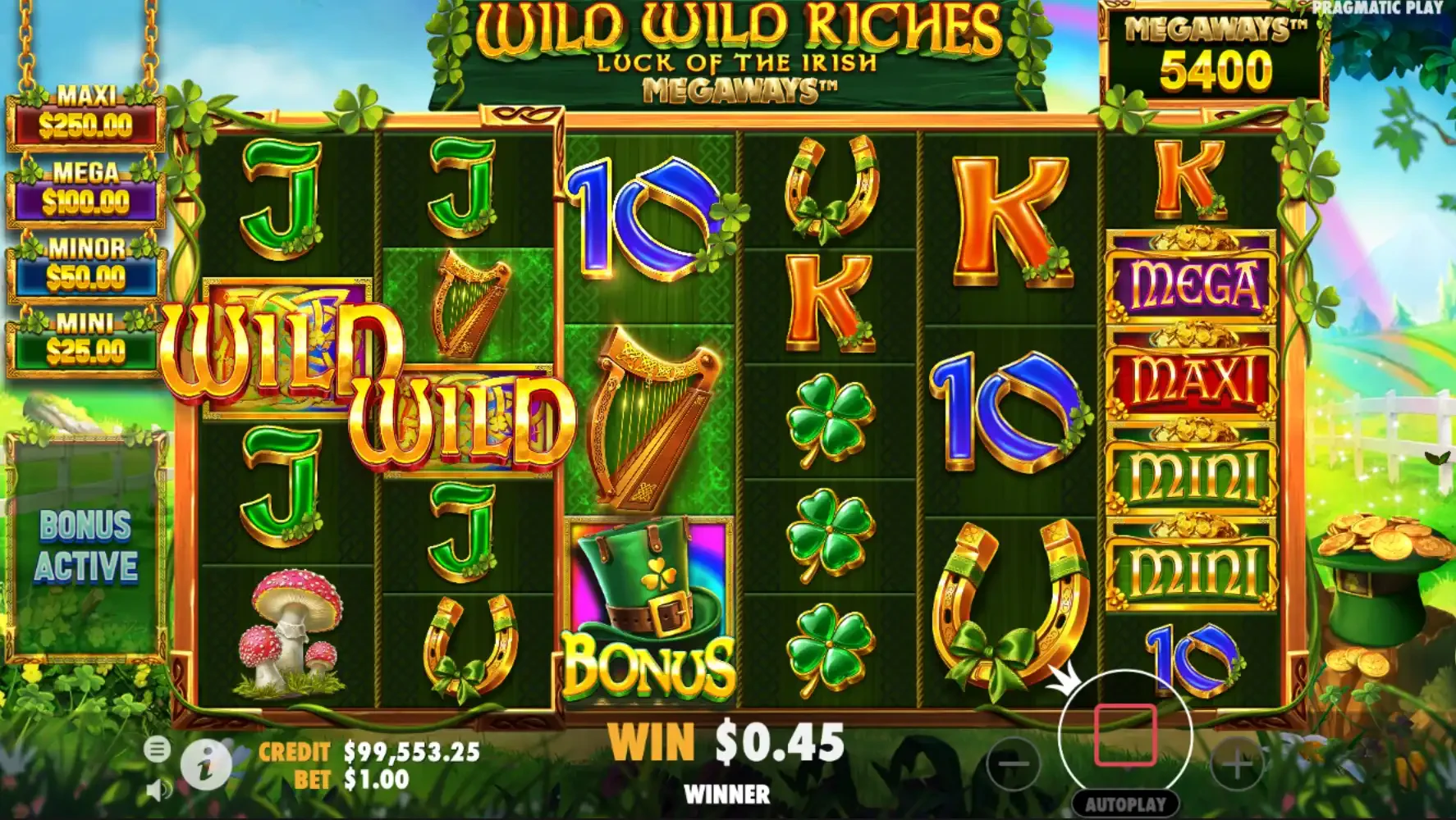 scatter wild wild riches megaways