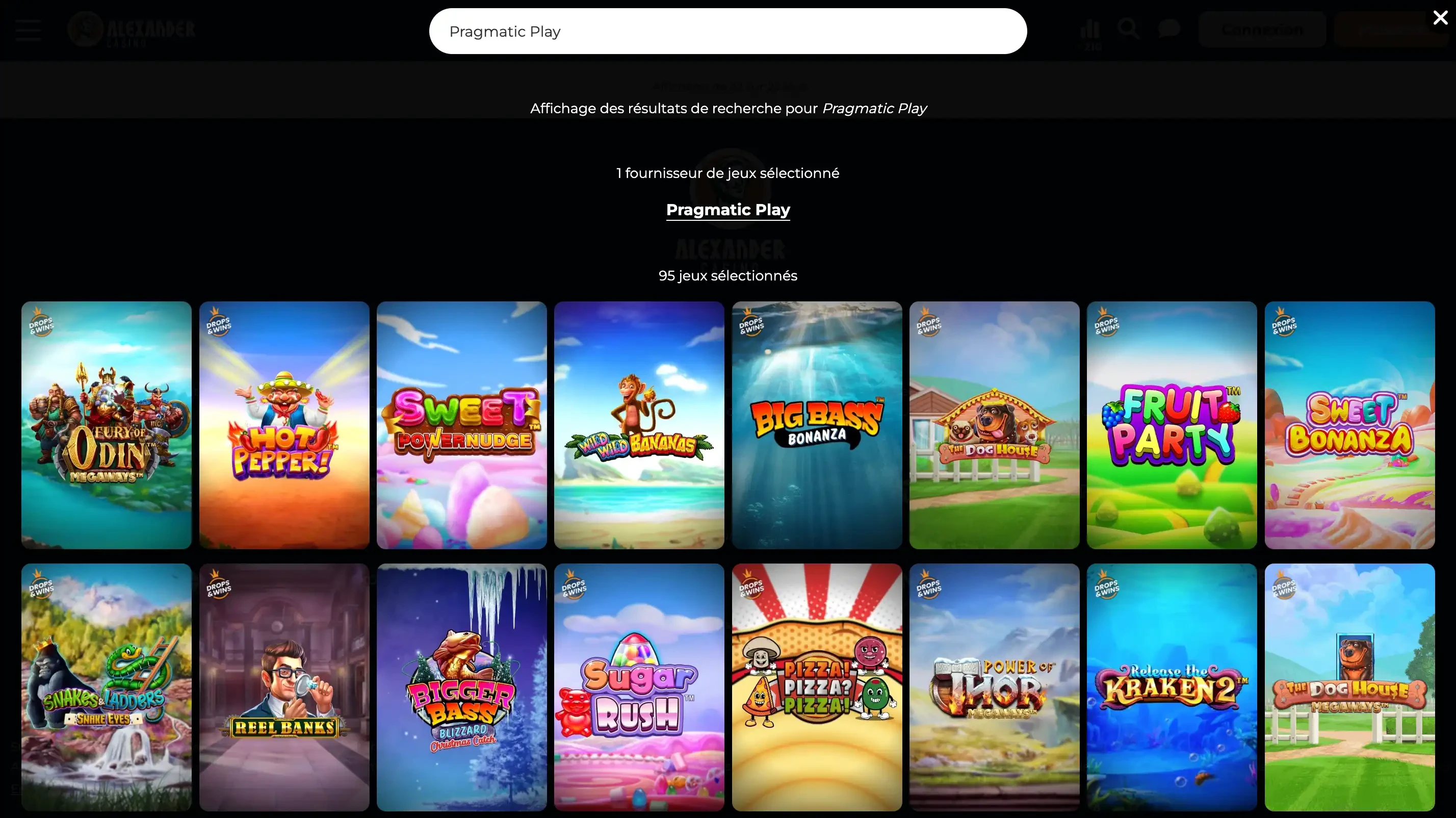 providers alexander casino