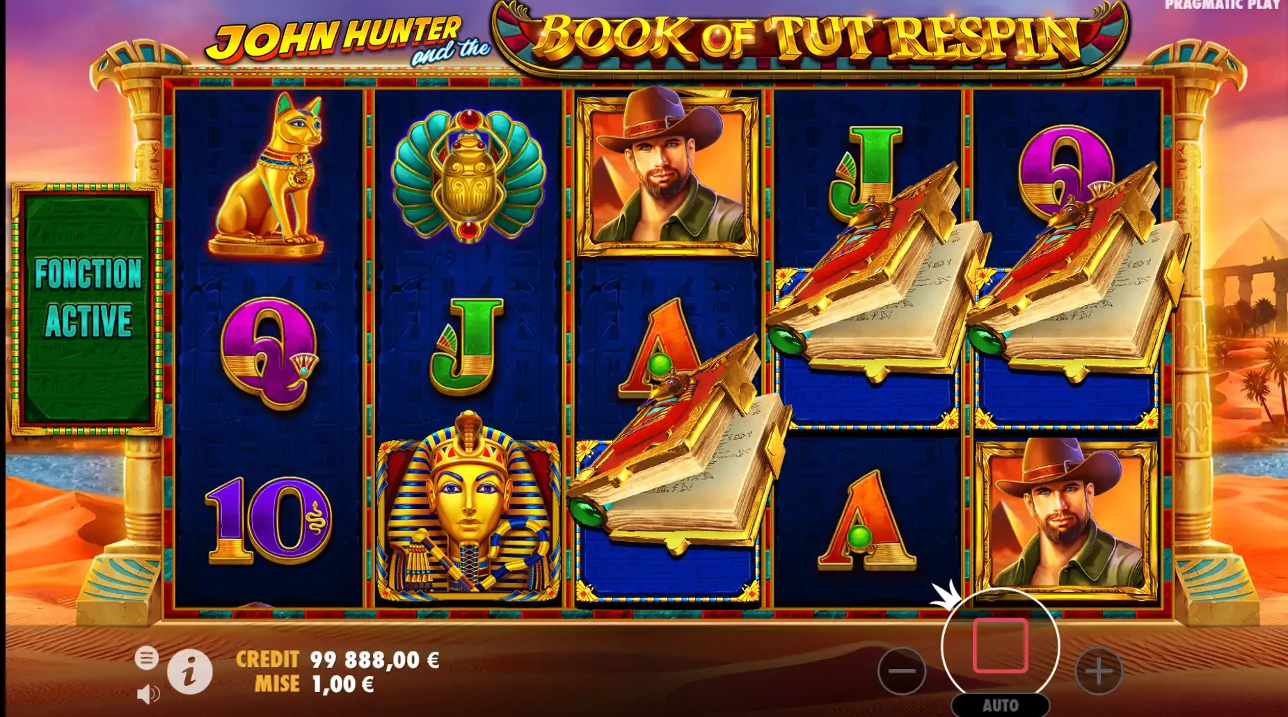 les parties gratuites sont Jonh Hunter and the Book of Tut Respin sont volatiles