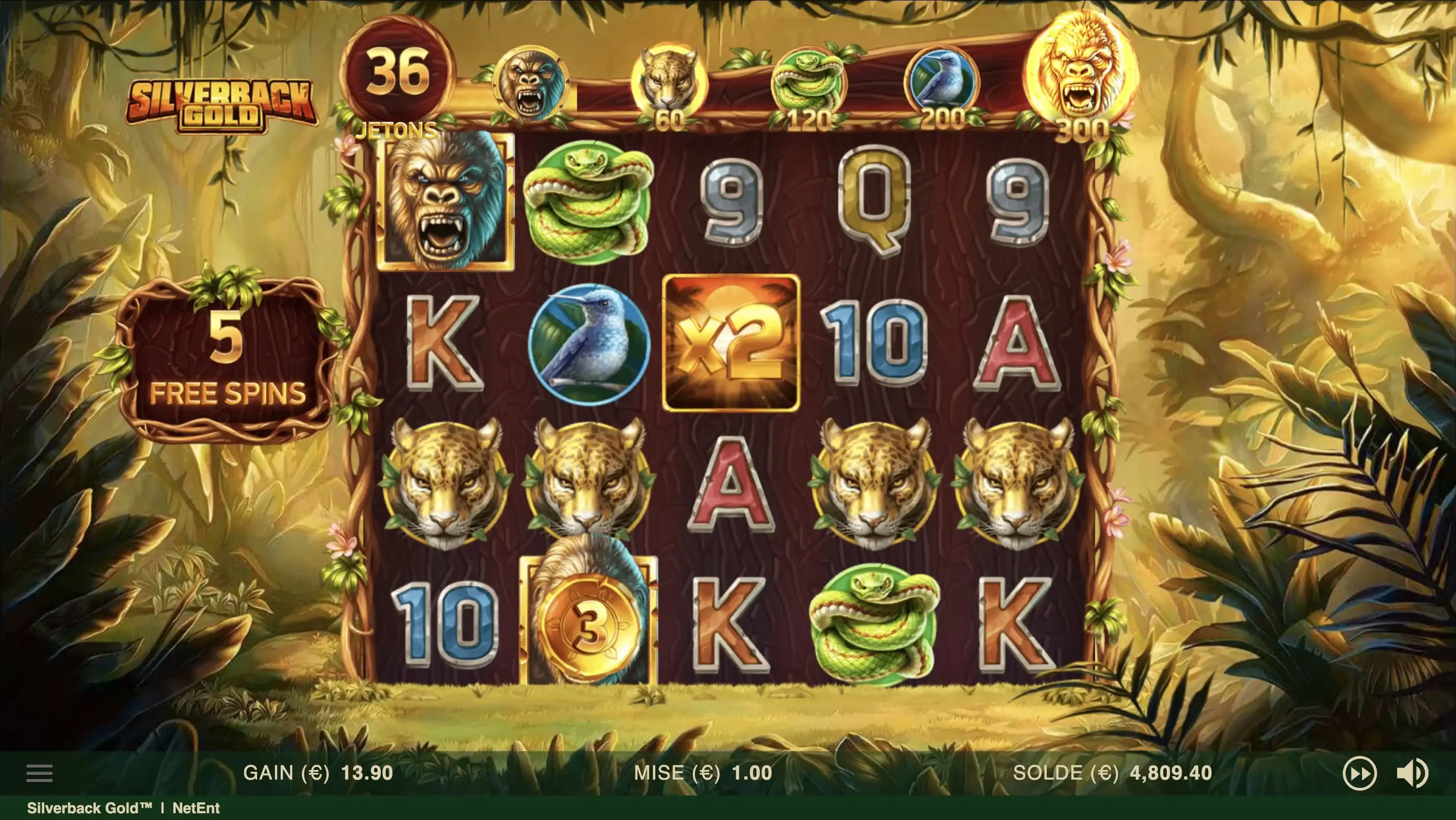 Plusieurs fonctionnalités sont présentes dans les parties gratuites de Silverback Gold