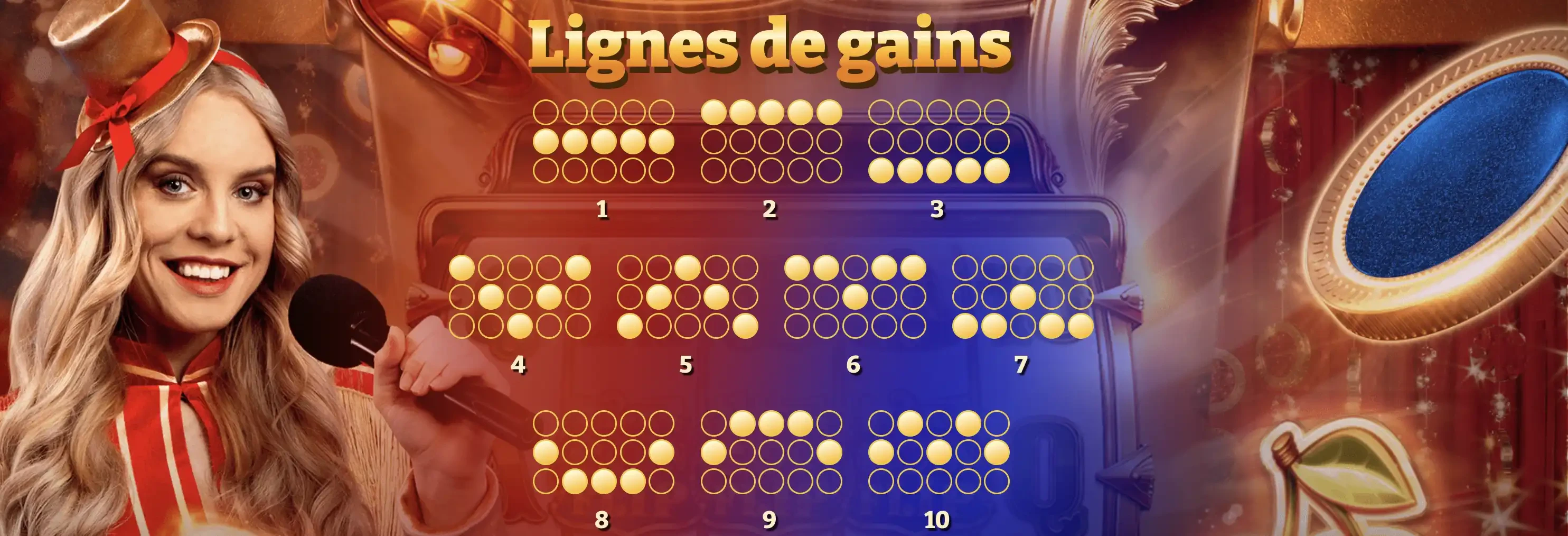 Les différentes connexions qui sont disponibles sur la machine a sous Crazy Coin Flip du provider Evolution Gaming