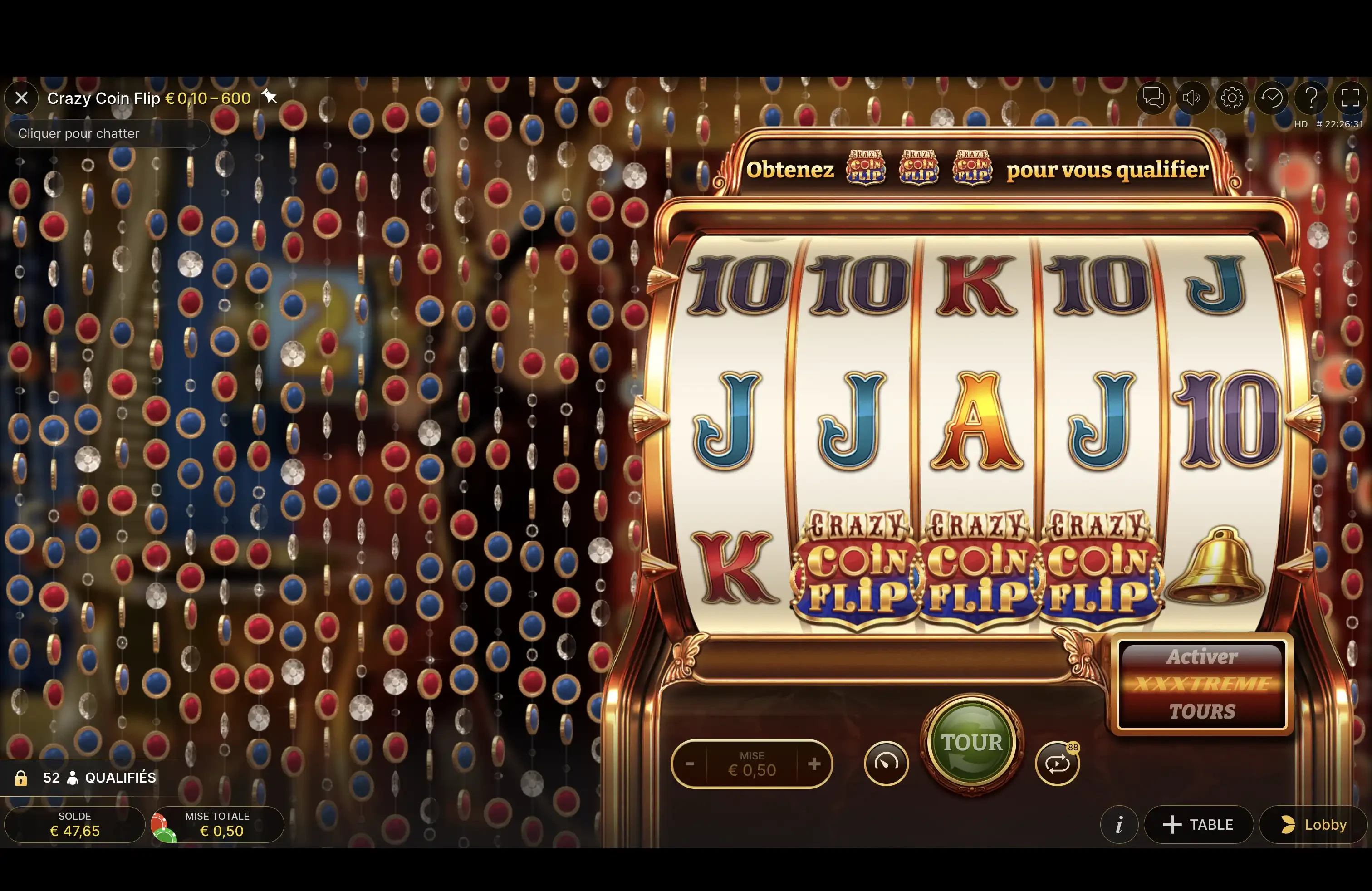 Obtention des parties bonus sur le nouveau jeu live d’Evolution Gaming : Crazy Coin Flip