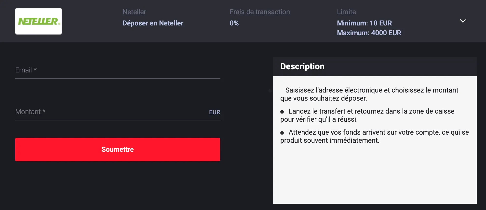 Neteller MyStake