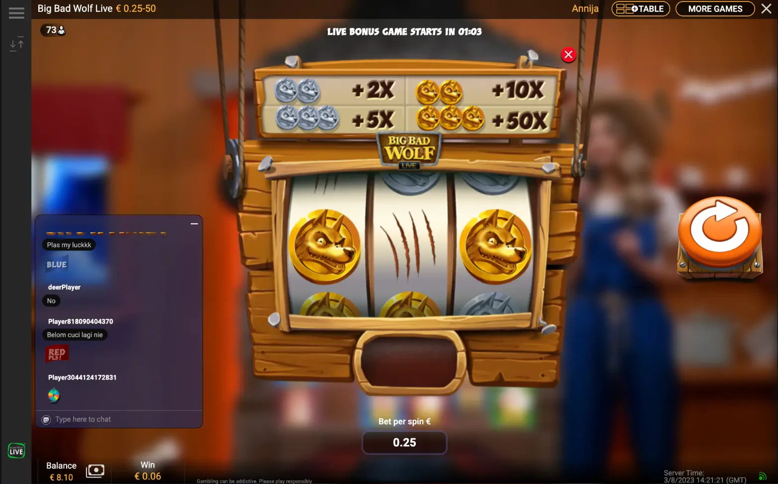 Big Bad Wolf Live top up game