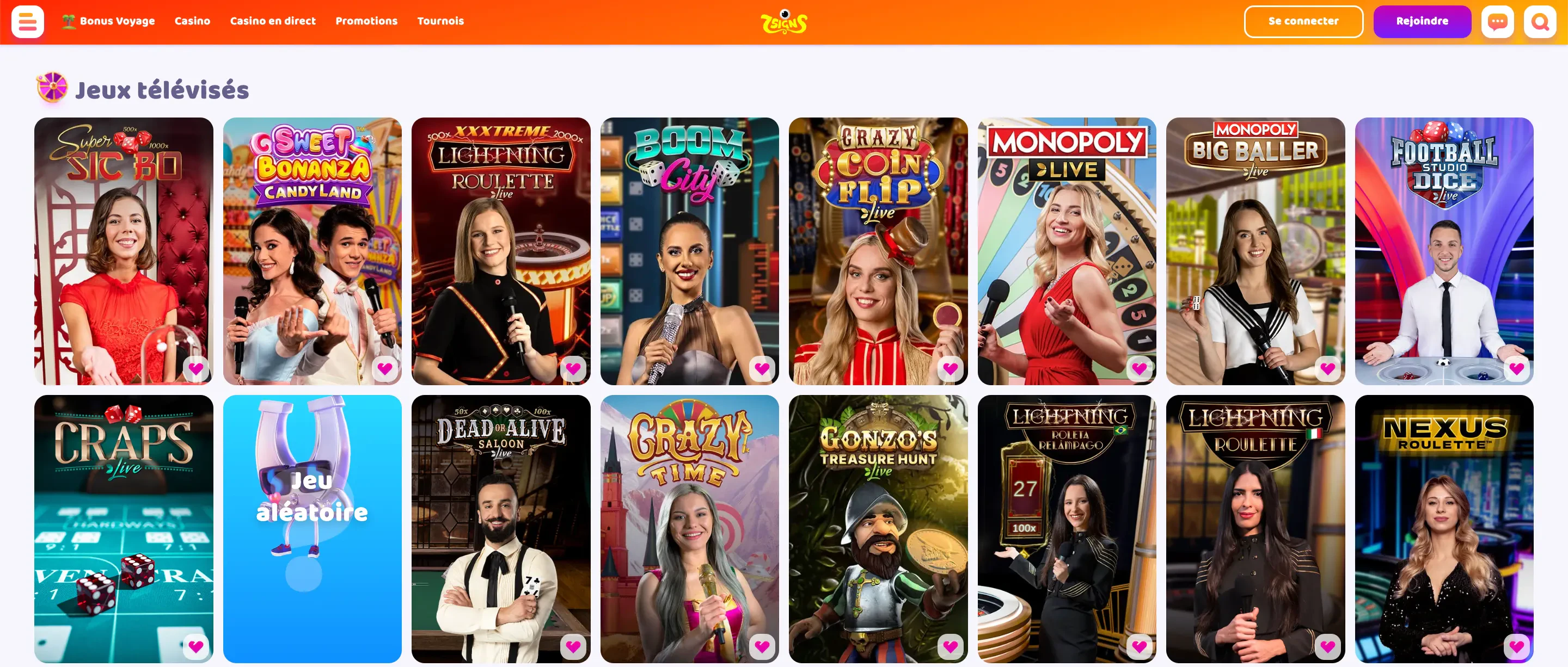 jeux live 7Signs