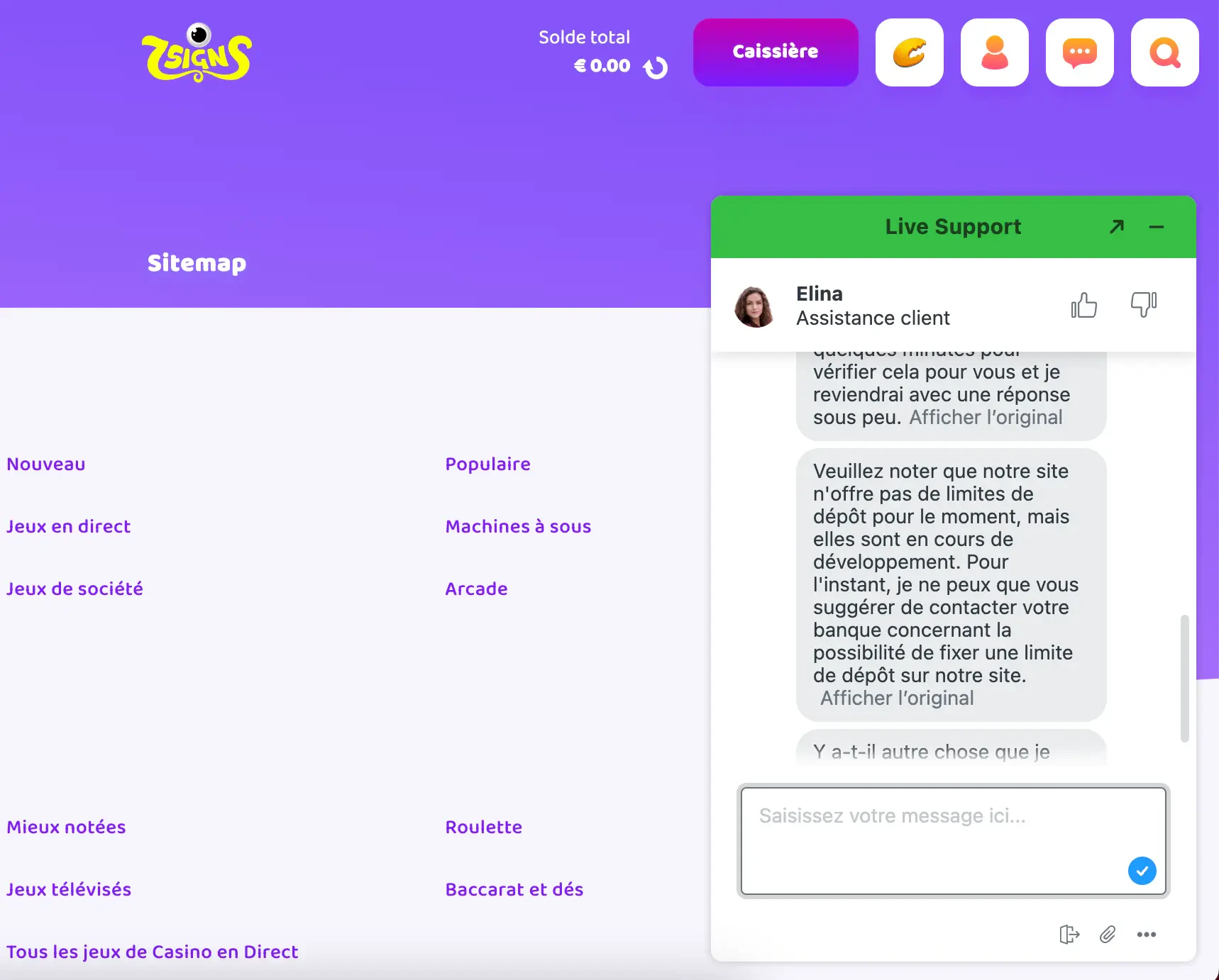chat en direct 7Signs