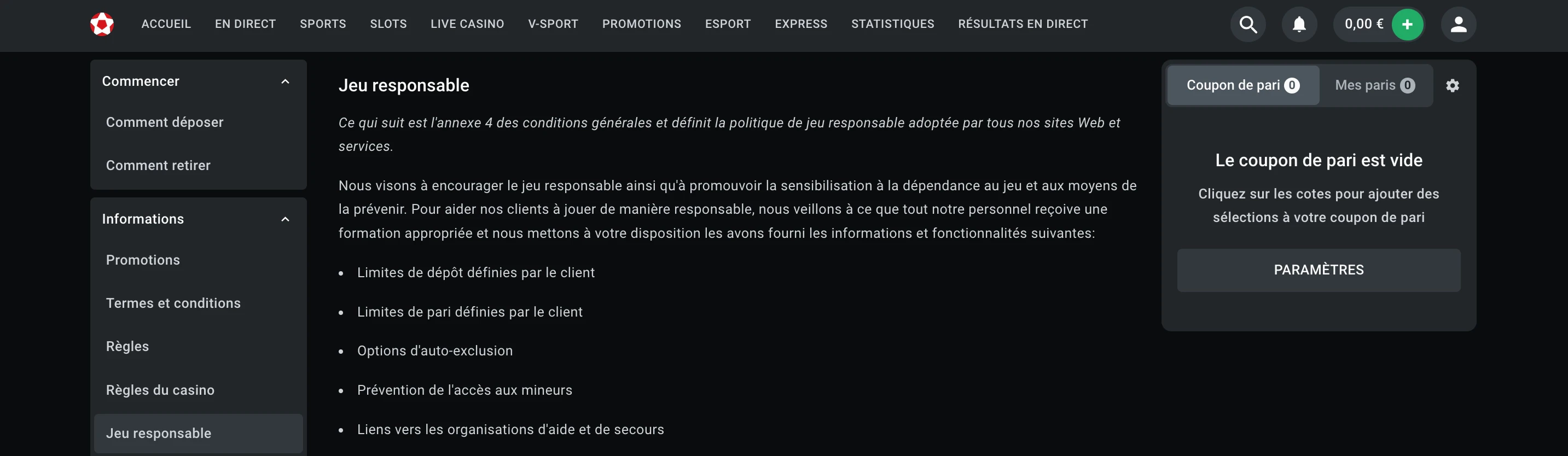 jeux responsable leonbet