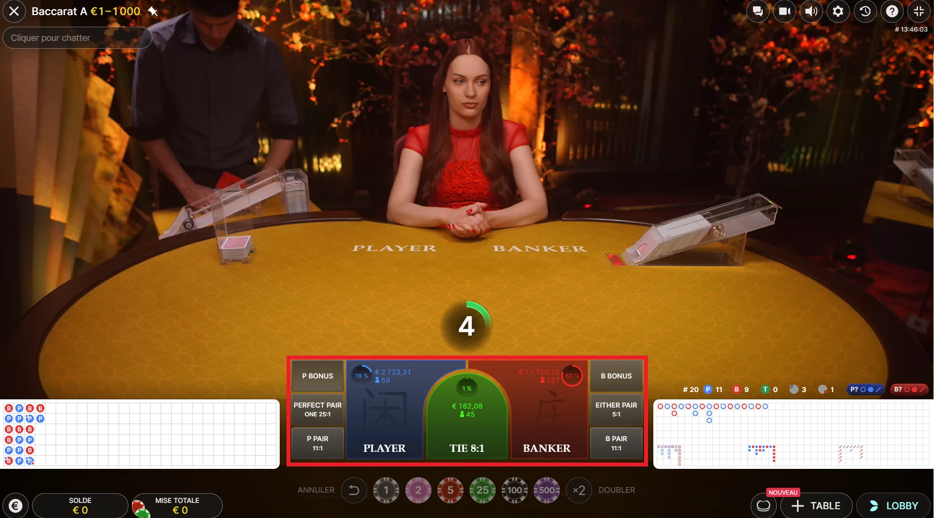 mise au baccarat