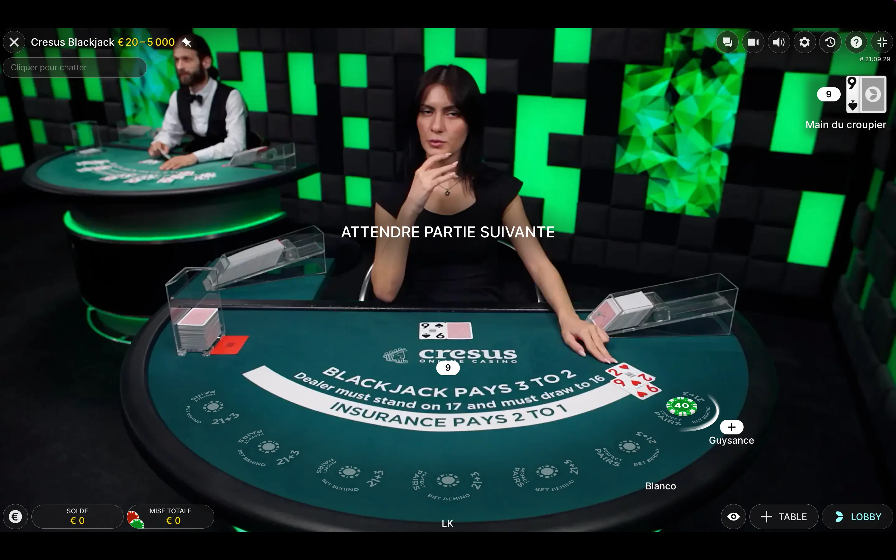 blackjack live
