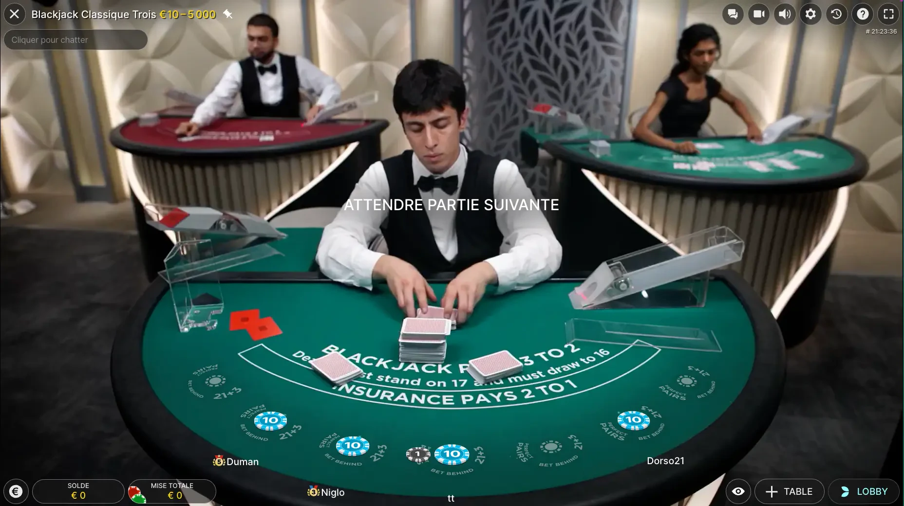 blackjack tablette