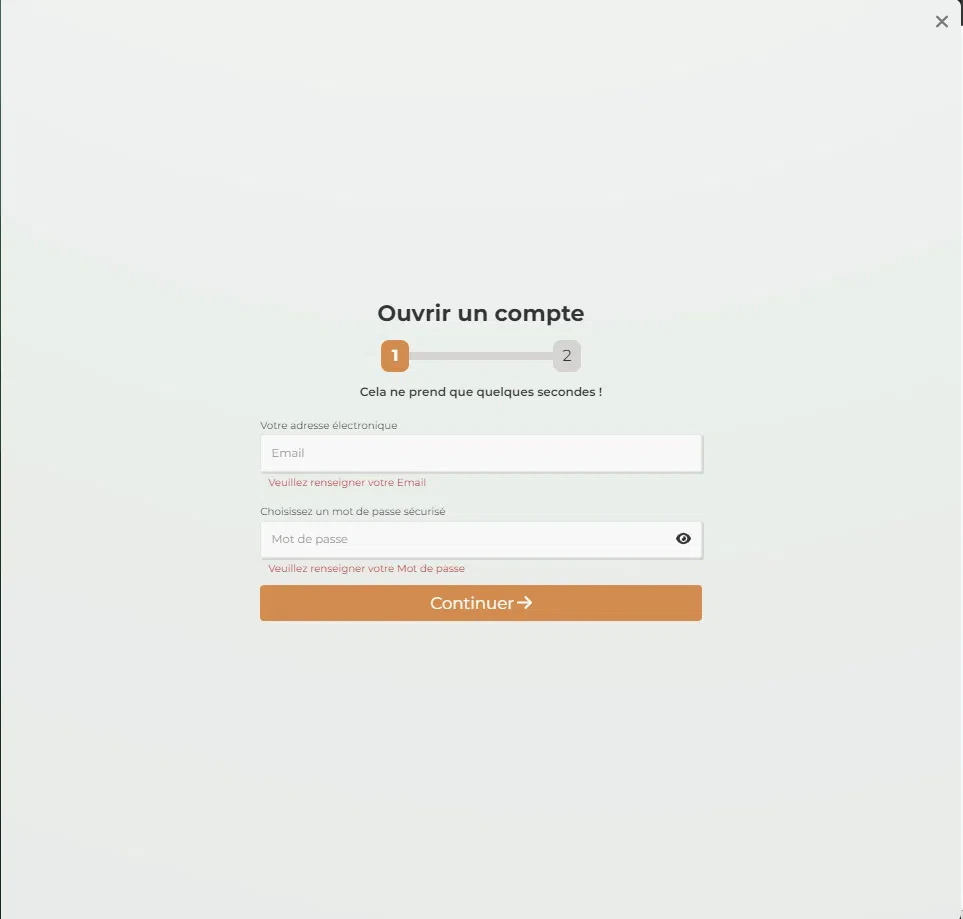 Ouvrir un compte