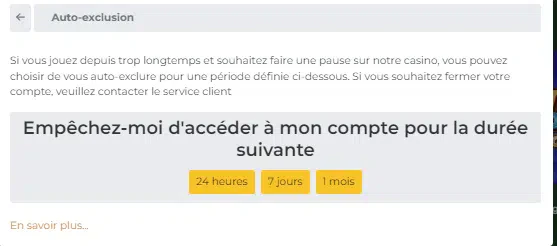Auto-exclusion