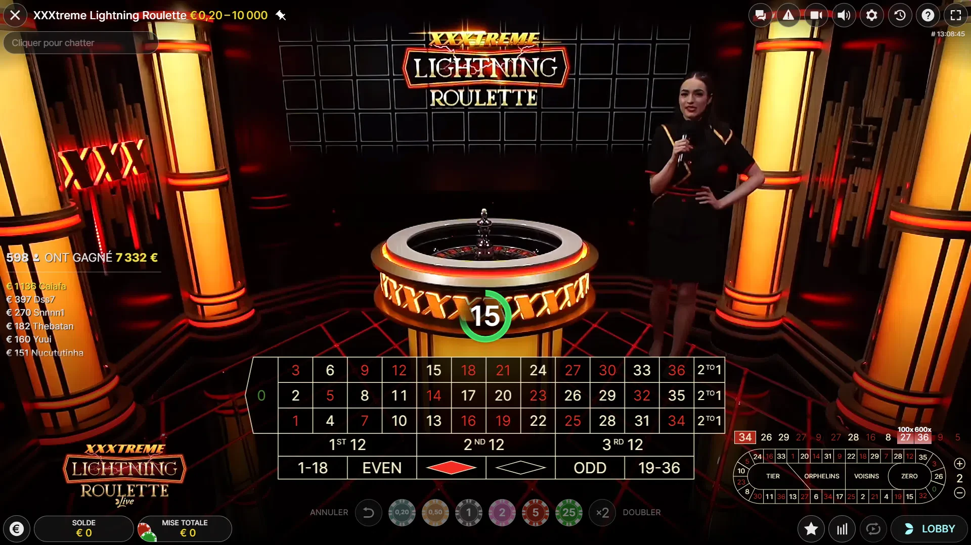 XXXTreme Lightning Roulette