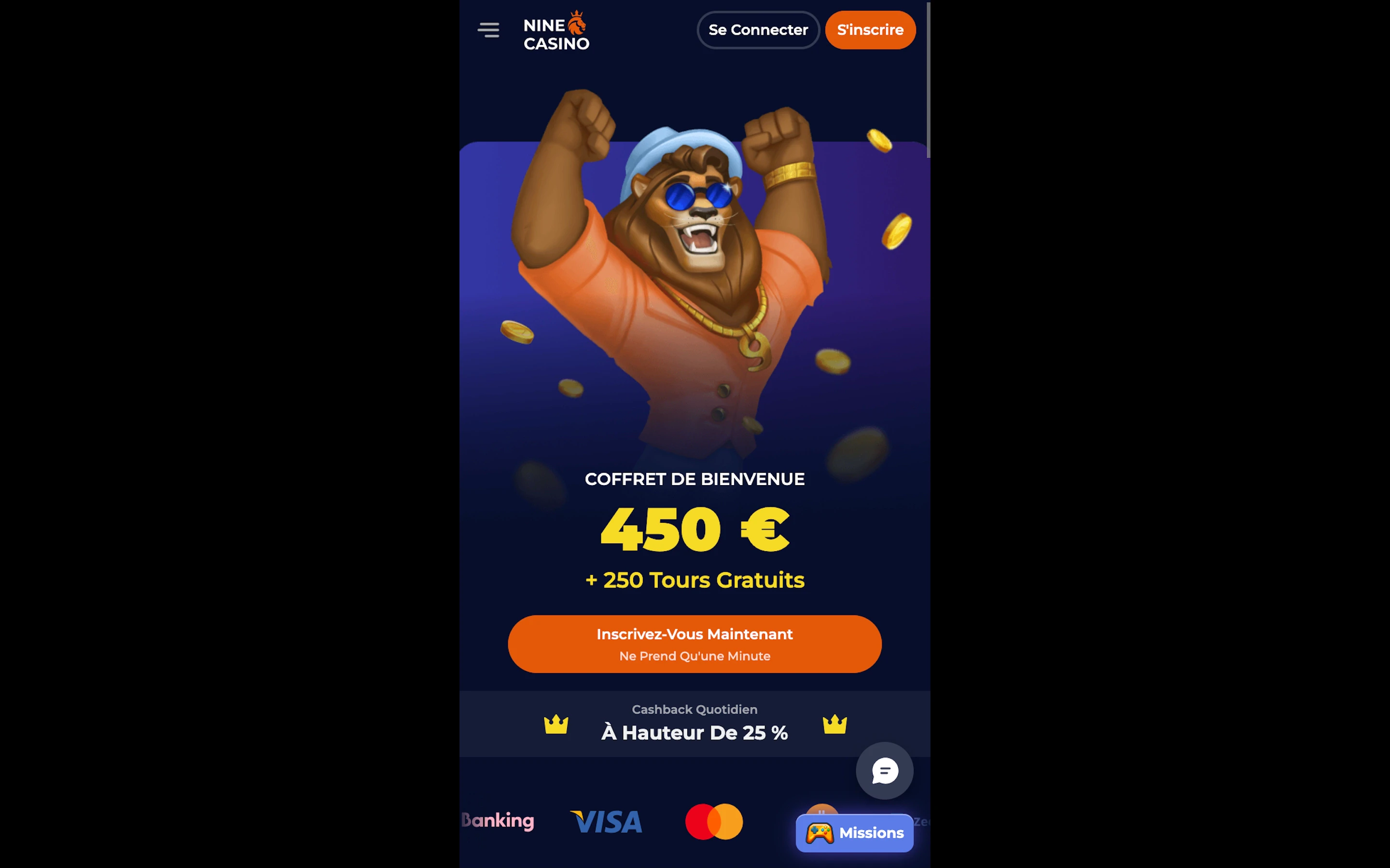 ninecasino mobile