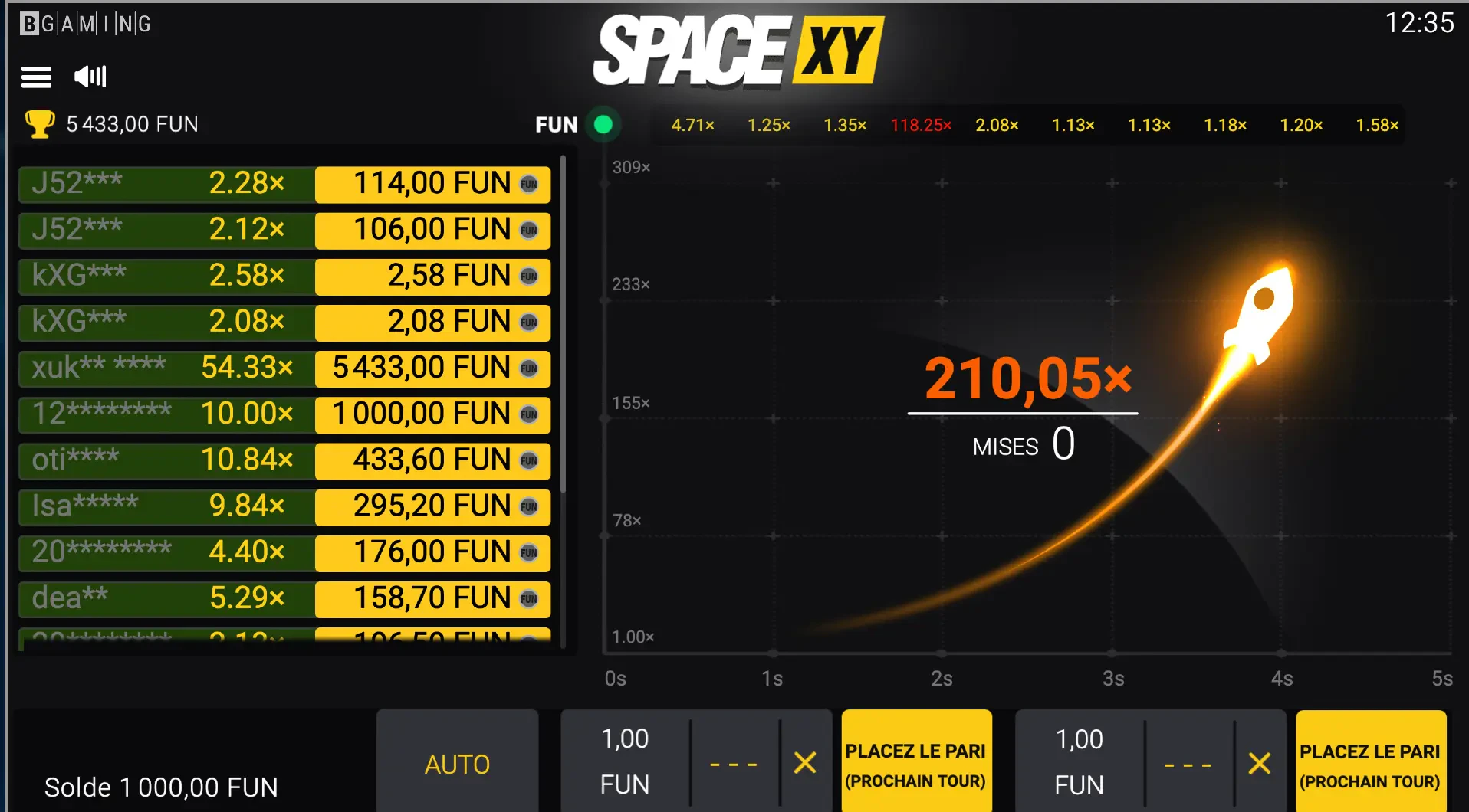 Space XY BGaming