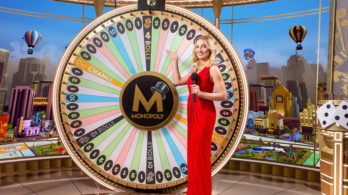 La roue du Monopoly Live est composée de 54 segments différents