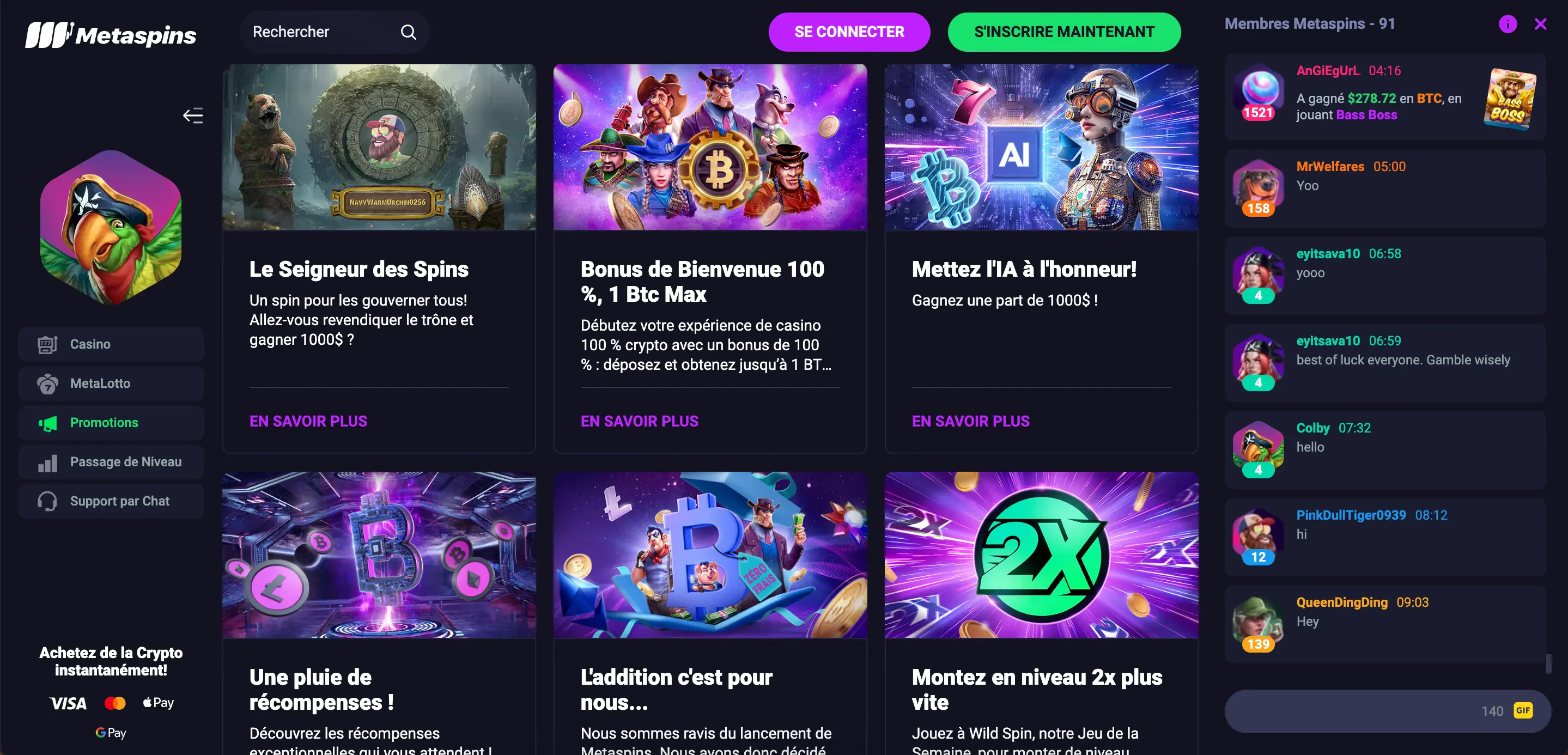 Bonus Metaspins