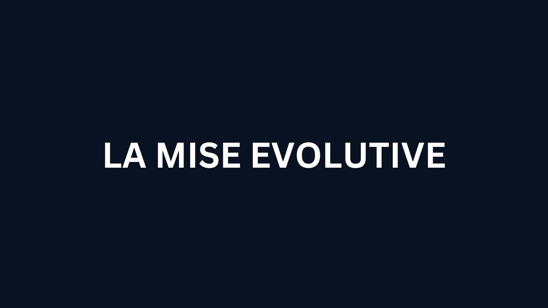 La mise evolutive vous permettra d'avoir une très bonne gestion de votre bankroll