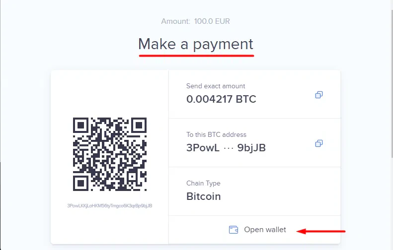 Effectuer une transaction