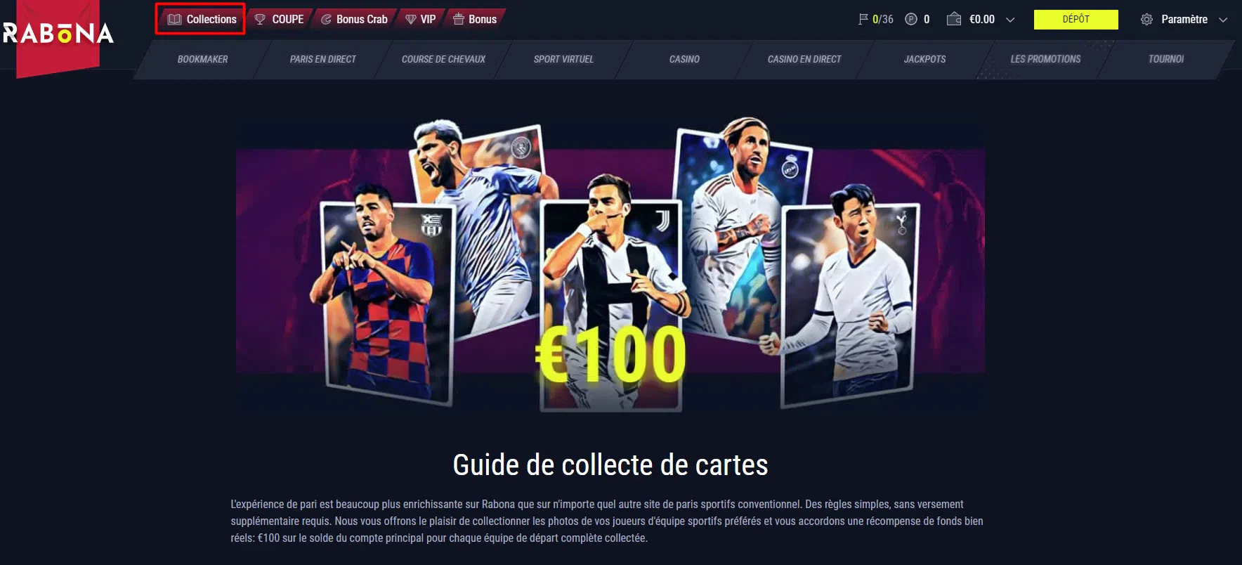 Collection cartes