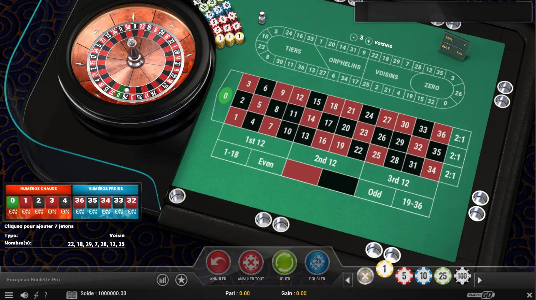 probabilités roulette