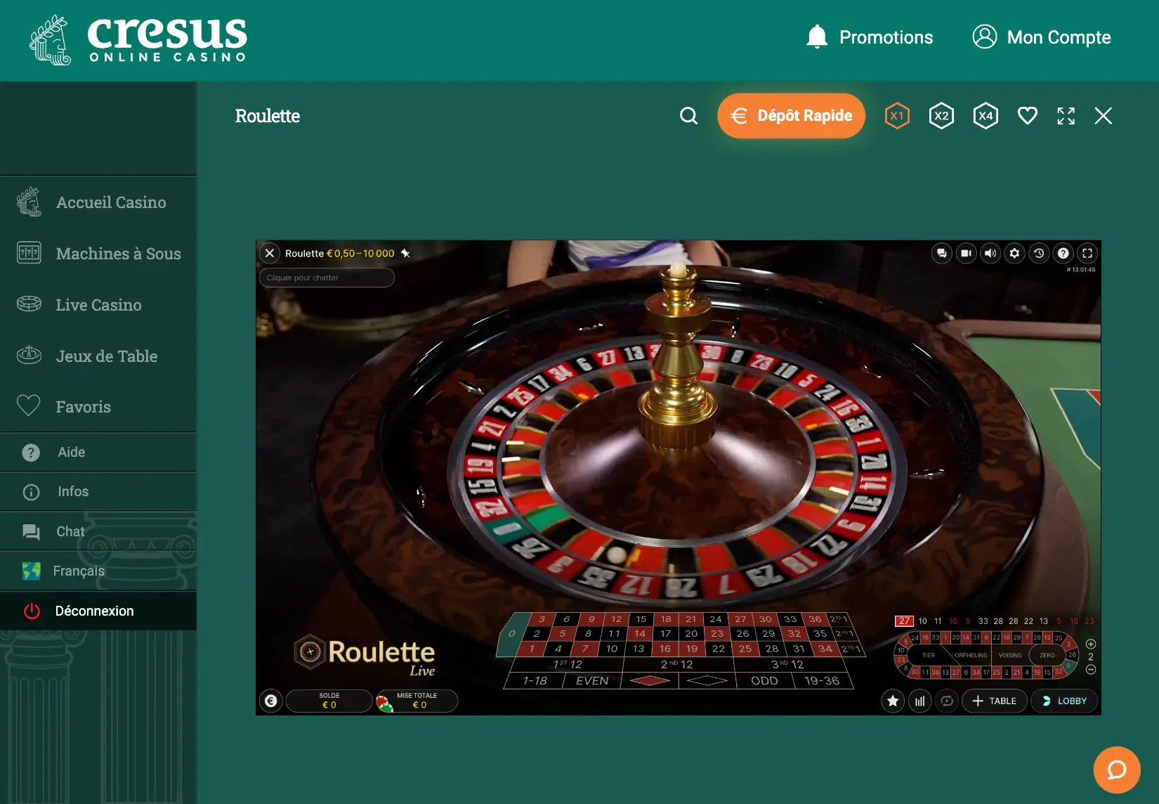 roulette mobile