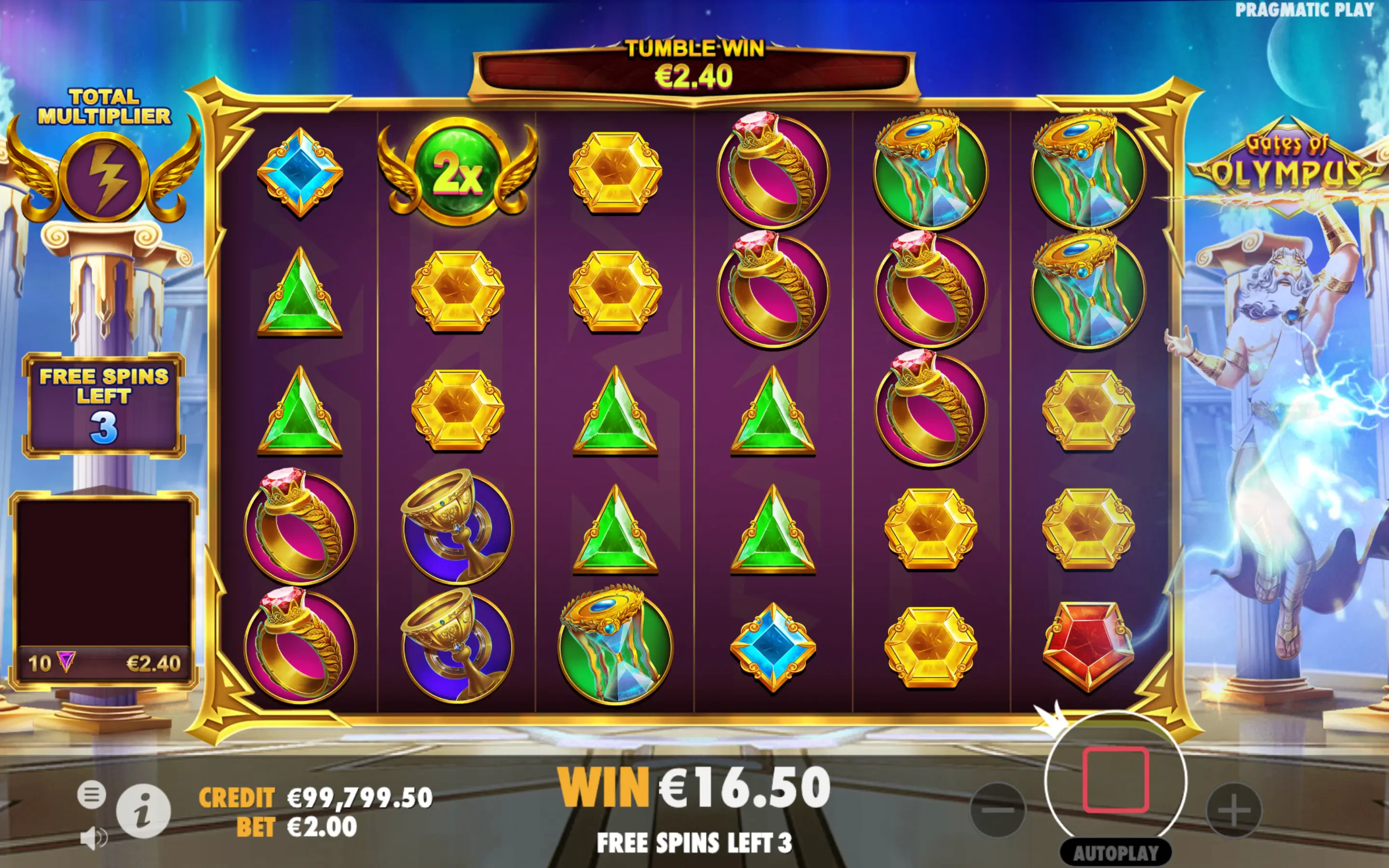 Gates of Olympus bonus