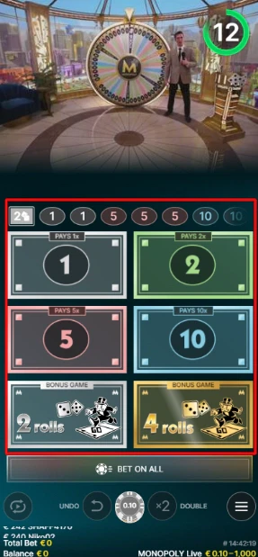 L'expérience s'est plutôt bien déroulée sur le Monopoly Live d'Evolution
