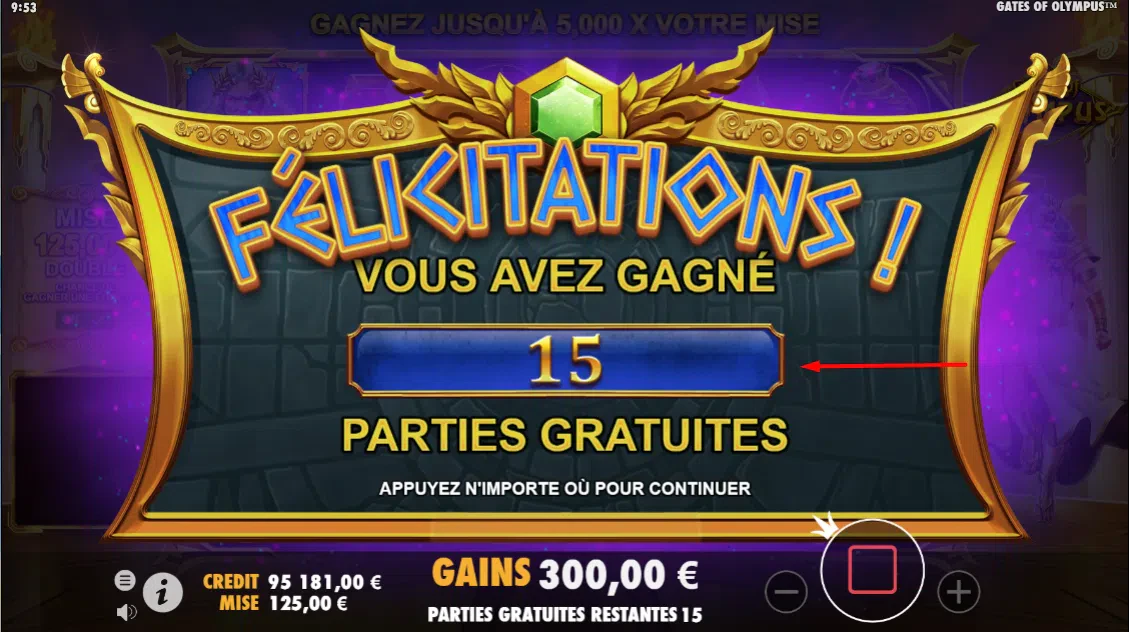 15 tours gratuits