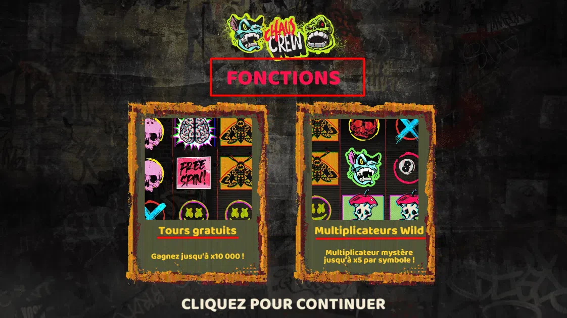 Fonctionnalités Chaos Crew