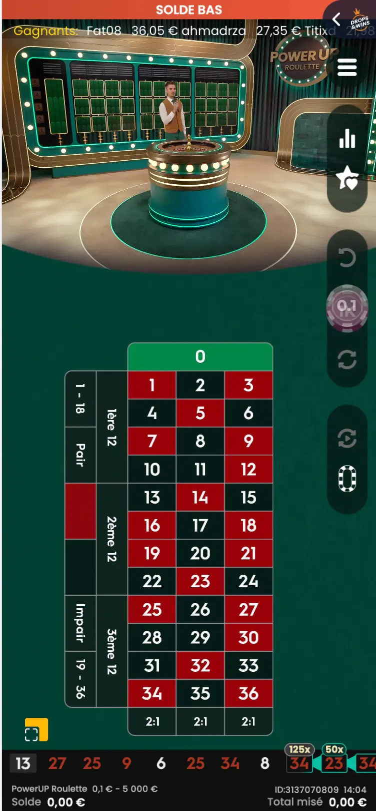 powerup roulette mobile