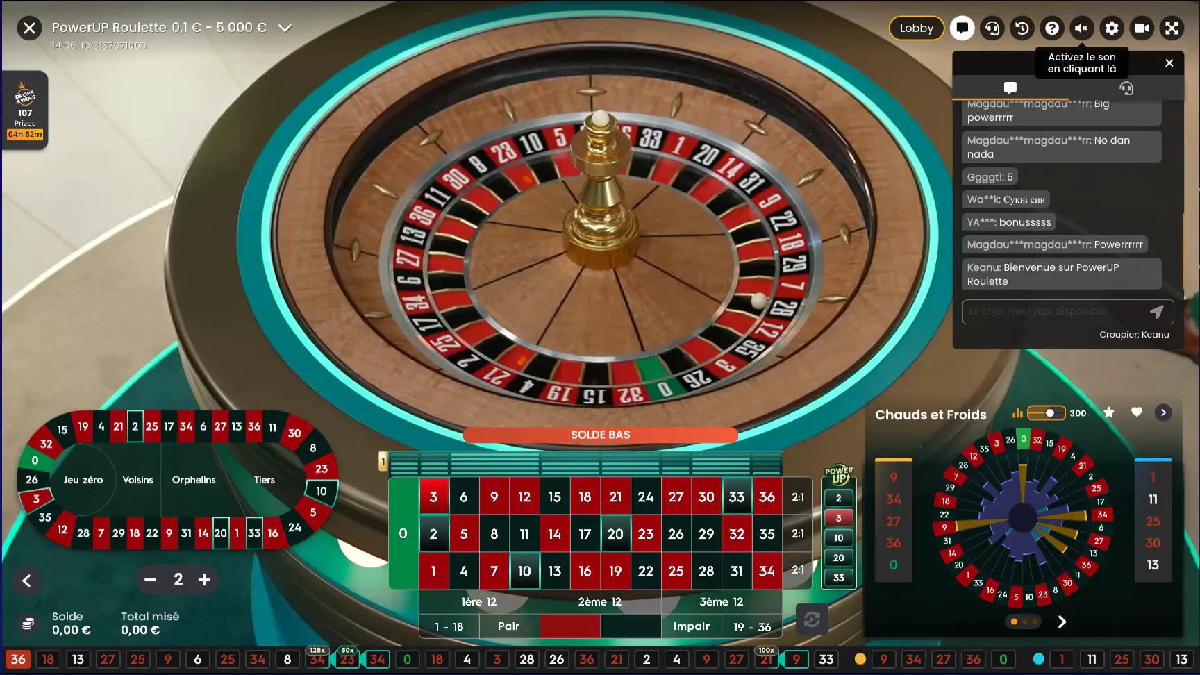 powerup roulette ordinateur
