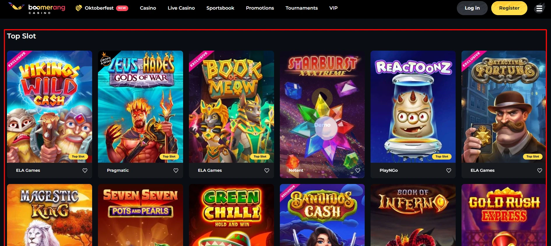 Si vous décidez de jouer sur Boomerang Casino, vous pourrez vous amuser sur les meilleures machines à sous