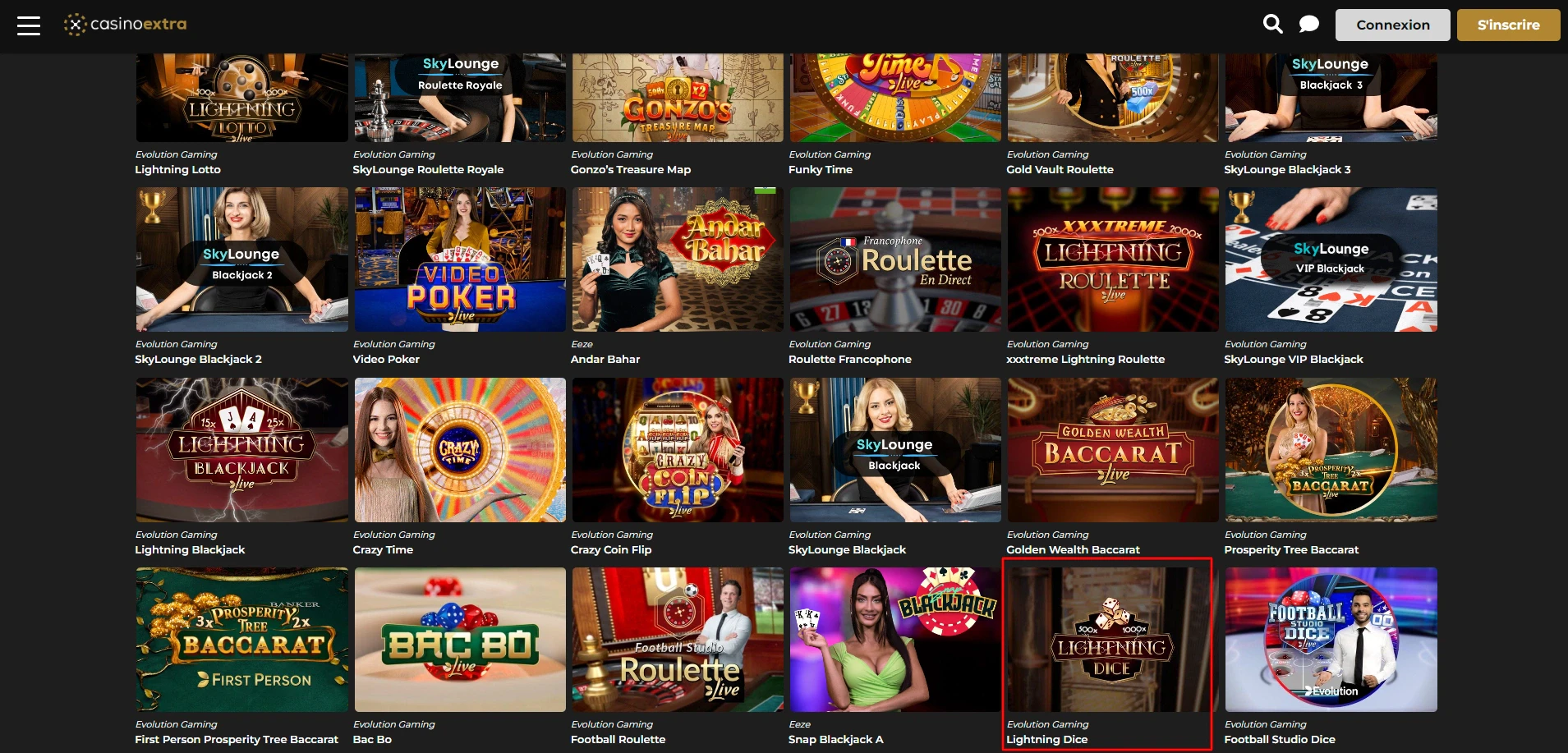 Casino Extra vous permettra de jouer à des milliers de jeux différents
