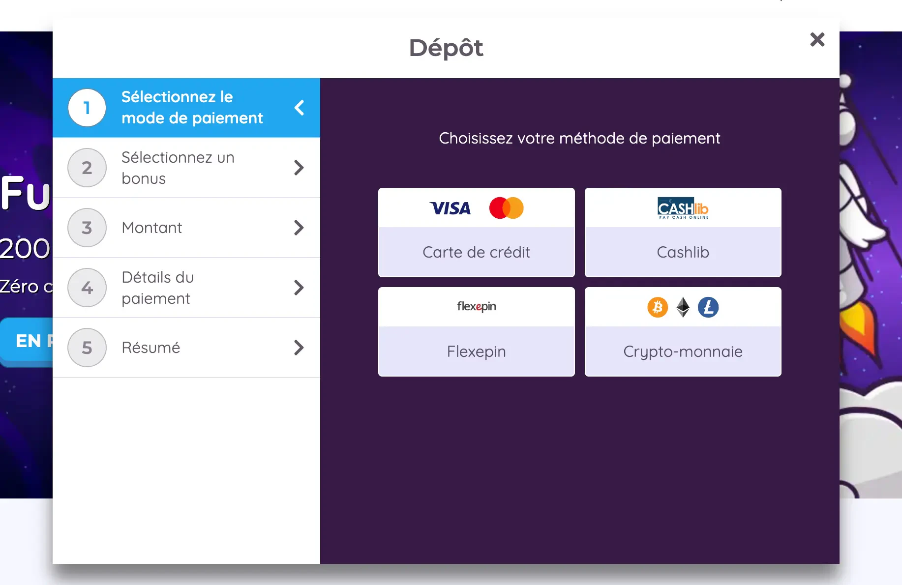 dépôt jackpot bob