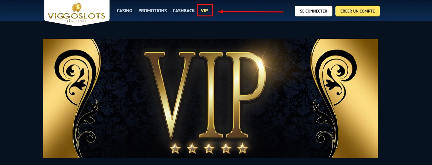 Le programme VIP de Viggoslots est très complet