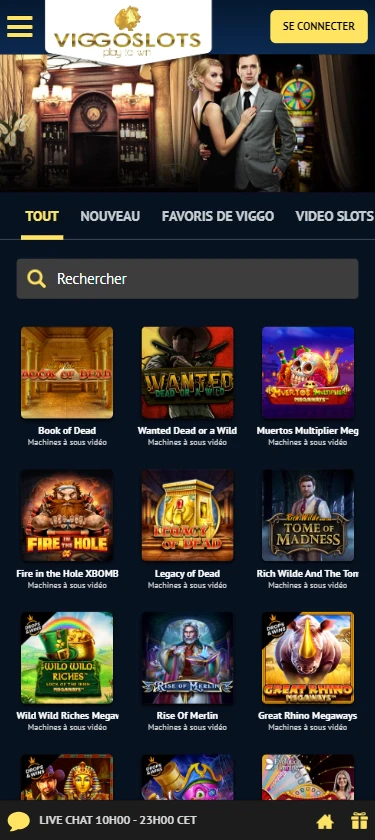 Expérience Viggoslots sur Samsung