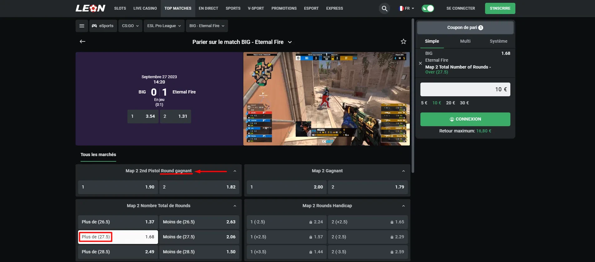 Nombre tours CS:GO