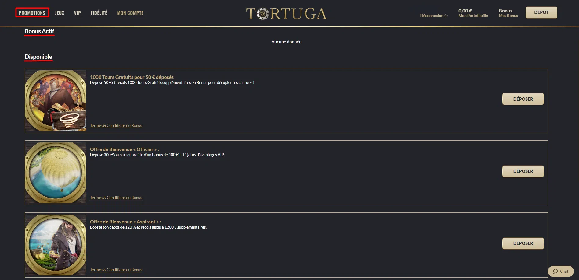 Bonus actif disponible