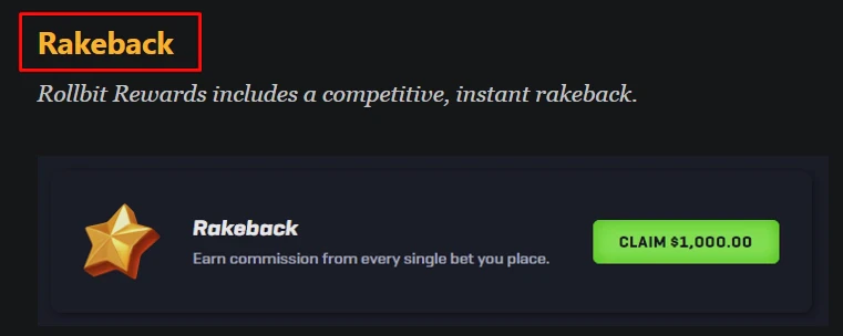 Rollbit Rakeback