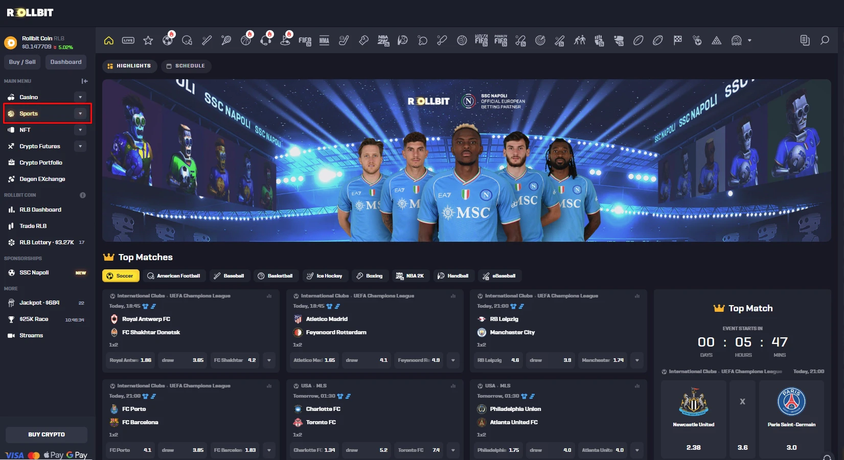 Rollbit Sportbook